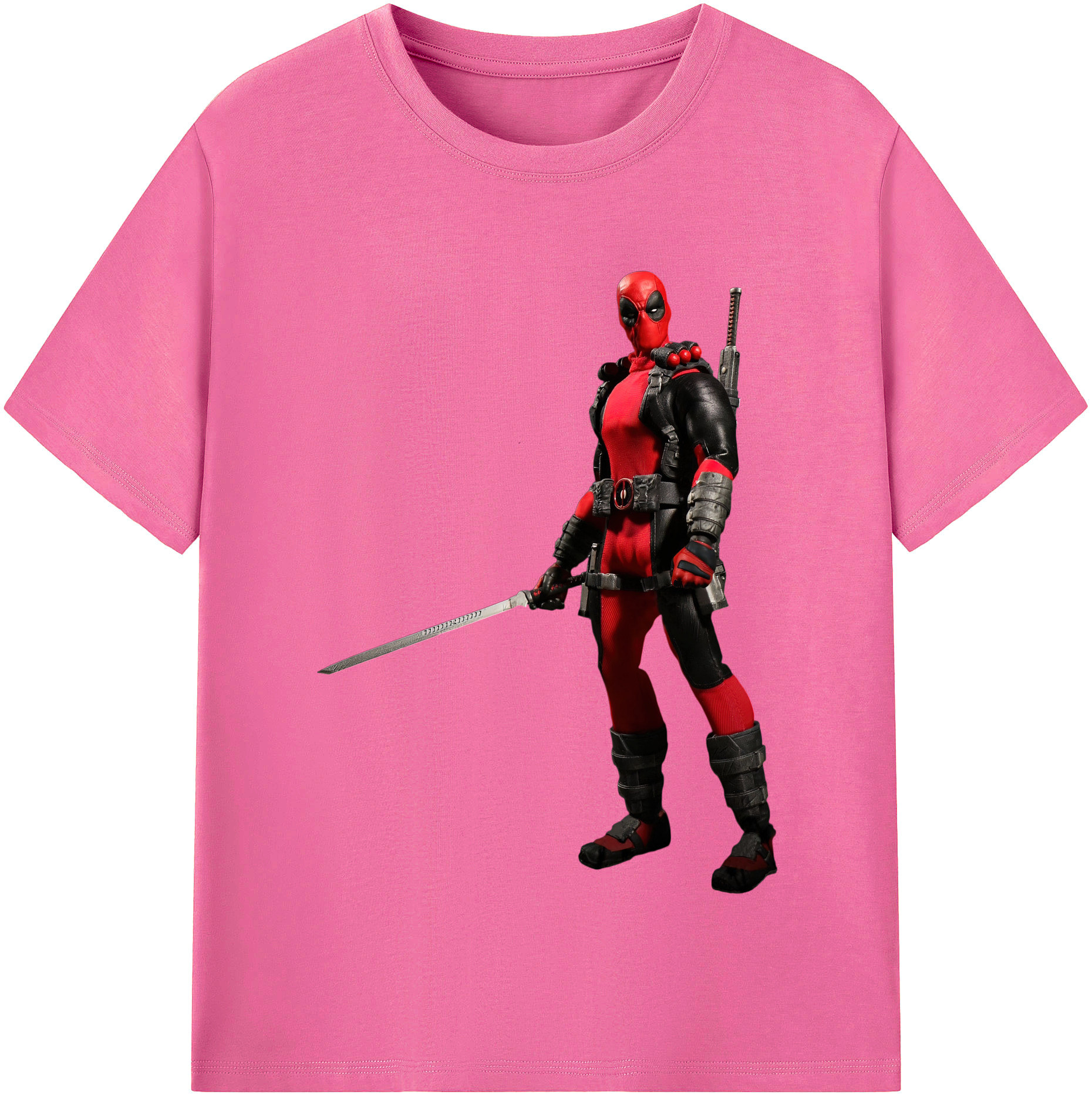 （画像用） Deadpool デッドプール レディースカジュアルプリントTシャツ（綿100％）